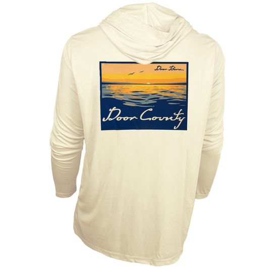 Door County Sunset Solar Hoodie