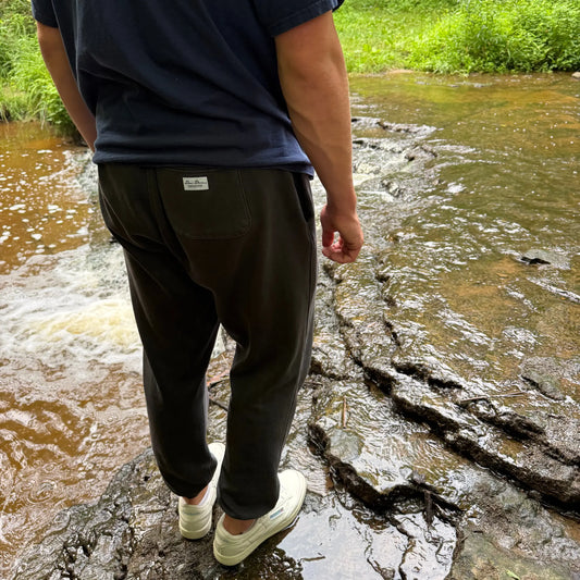 Heavyweight Sweatpants Faded Balck