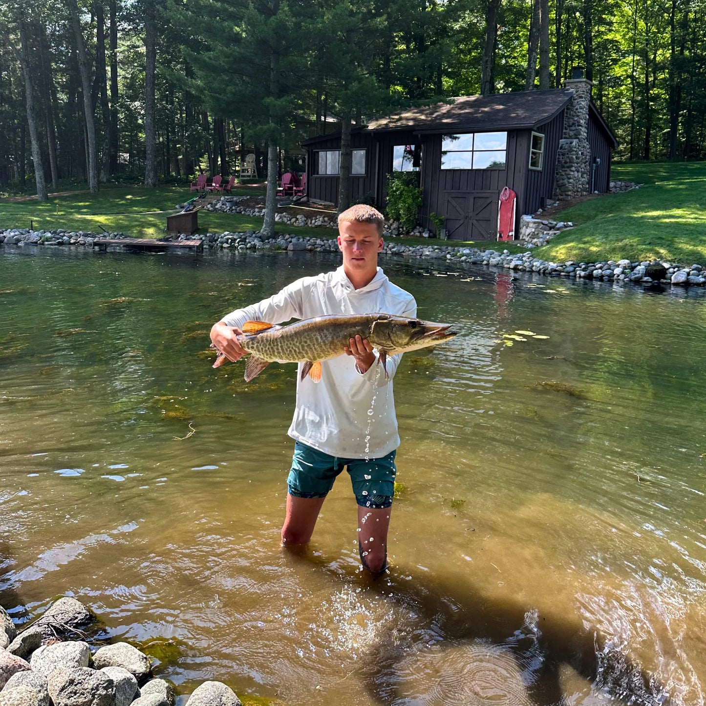 Door County Salmon Solar Hoodie