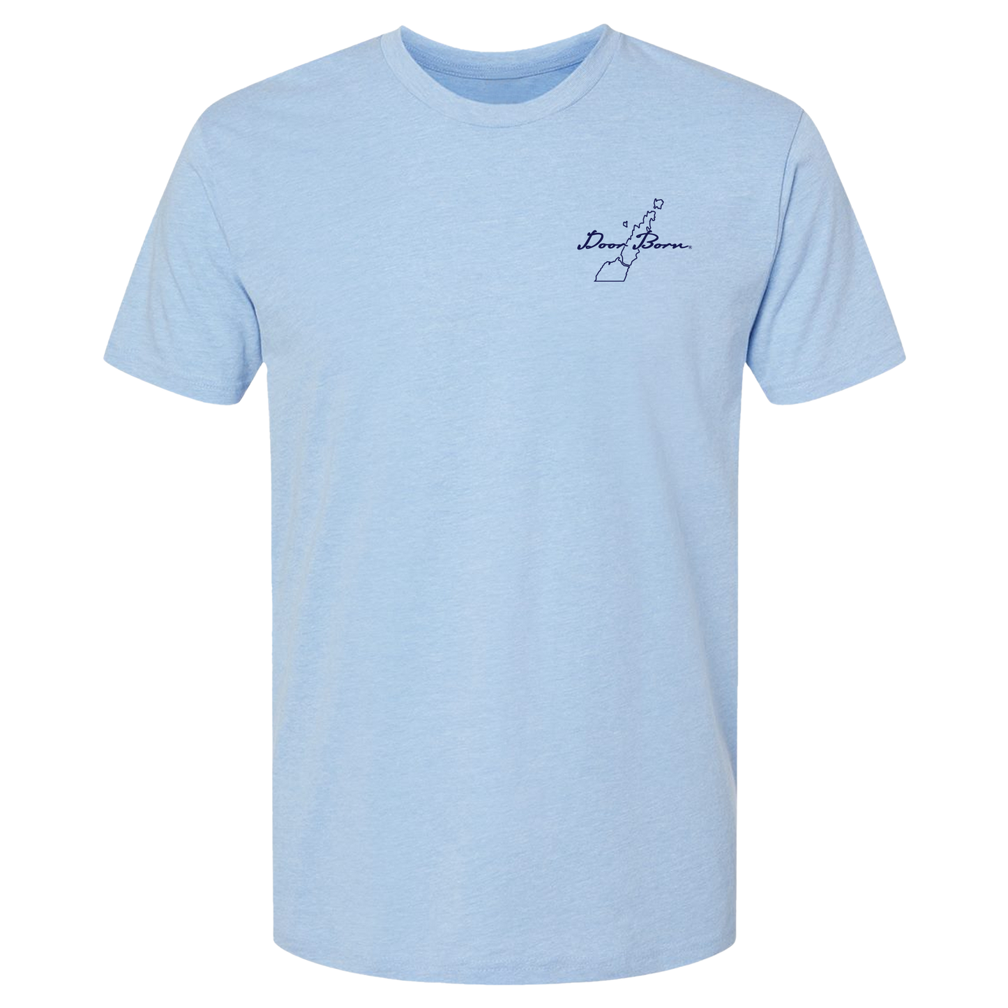 Heather Blue Sunset Graphic T-Shirt