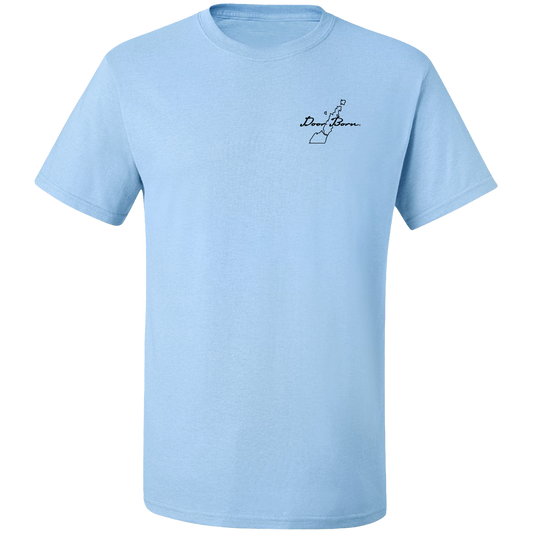 Light Blue Sunset Graphic T-Shirt