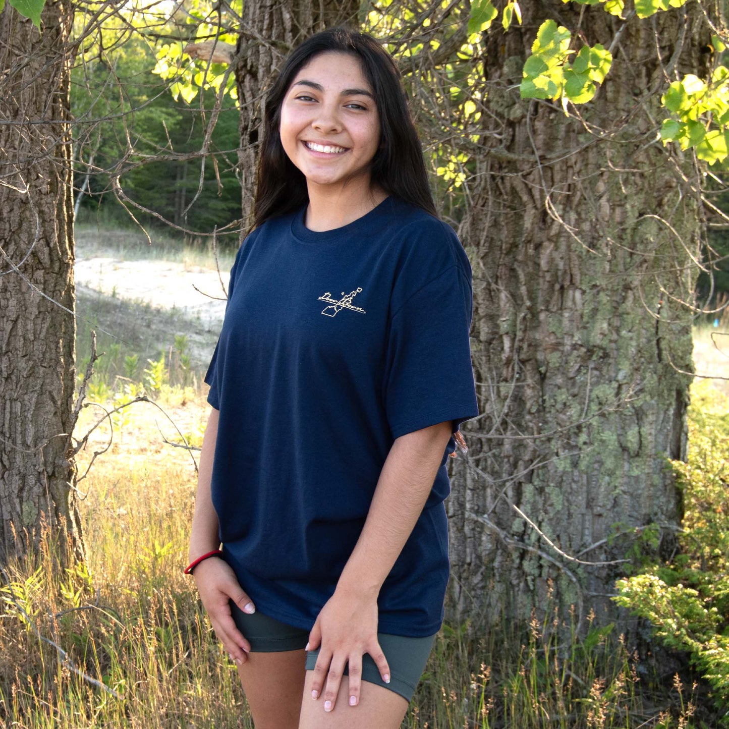 Navy Blue Quarry Graphic T-Shirt