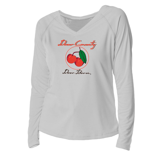 Classic Cherry V-Neck Solar Long Sleeve