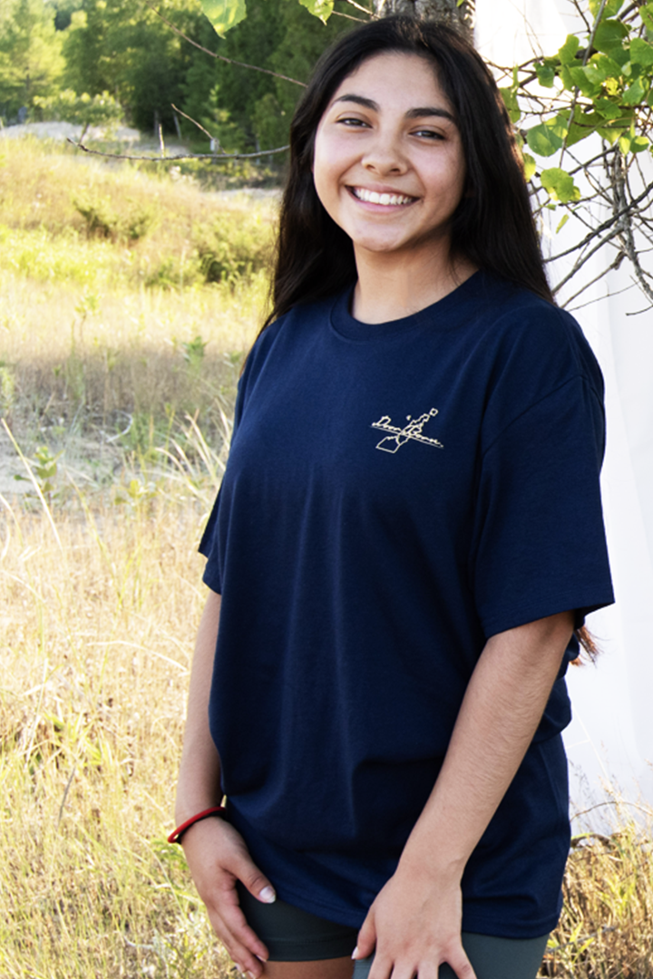 Navy Blue Quarry Graphic T-Shirt