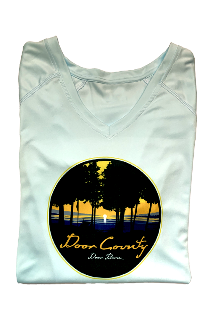Ladies V-Neck Long Sleeve