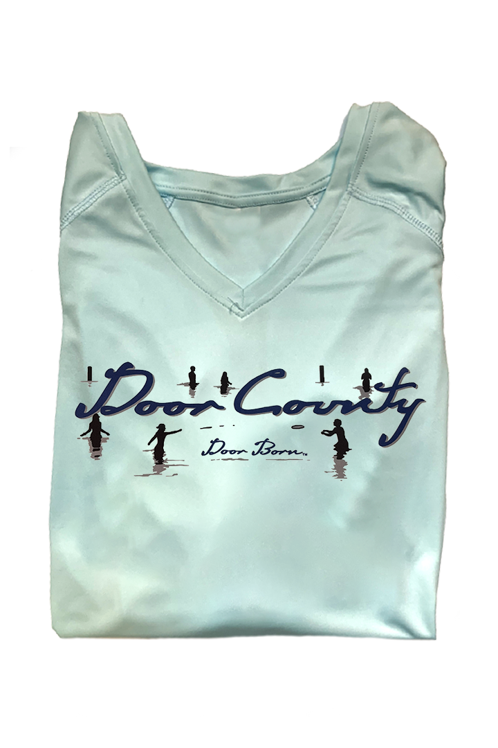 Ladies V-Neck Long Sleeve