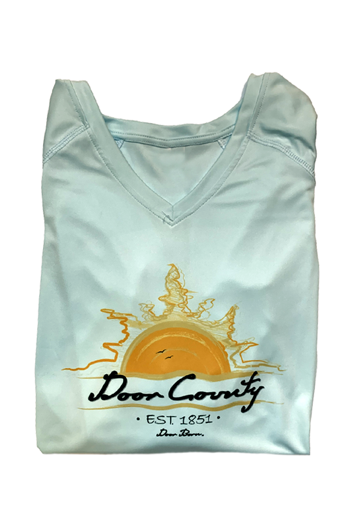 Ladies V-Neck Long Sleeve