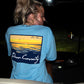 Light Blue Sunset Graphic T-Shirt