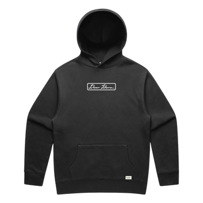 Heavyweight Hoodie Faded Balck