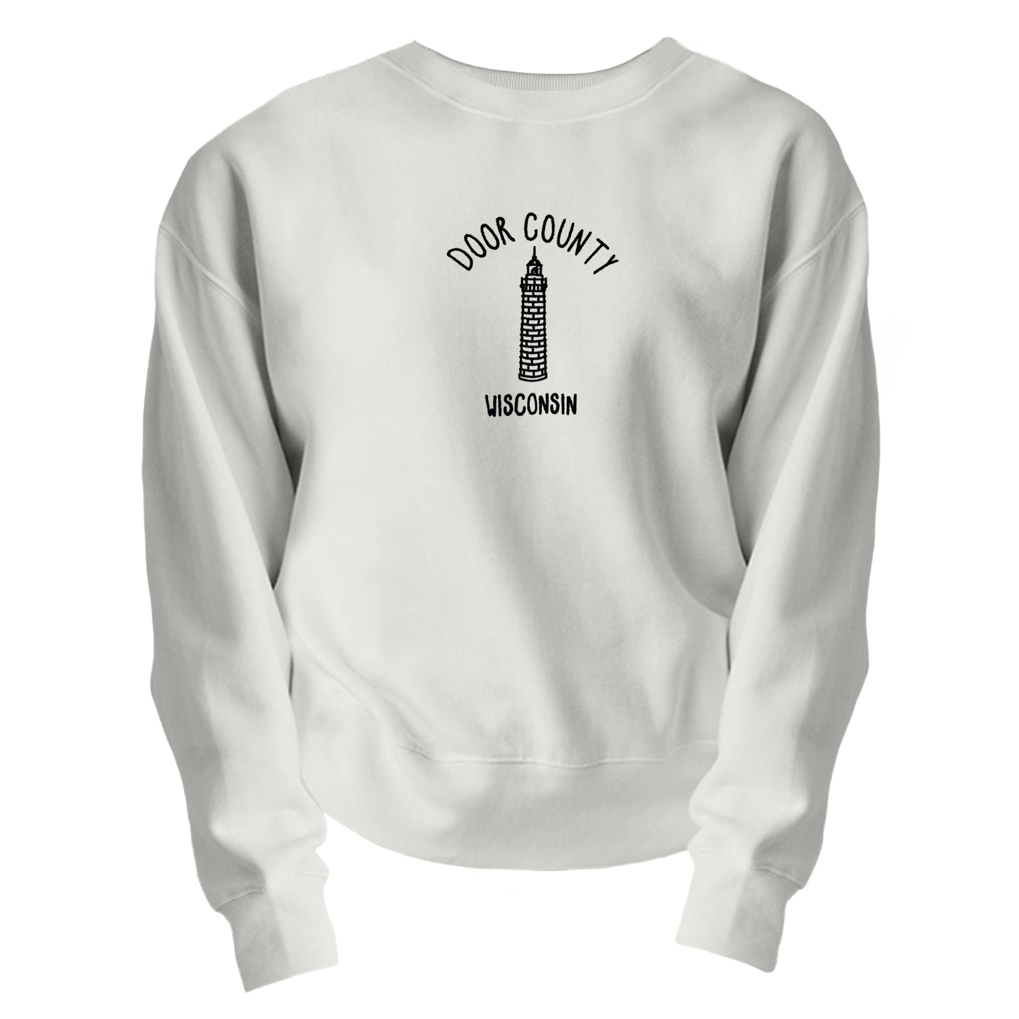 Cana Island Embroidered Crew White