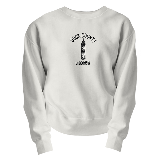 Cana Island Embroidered Crew White