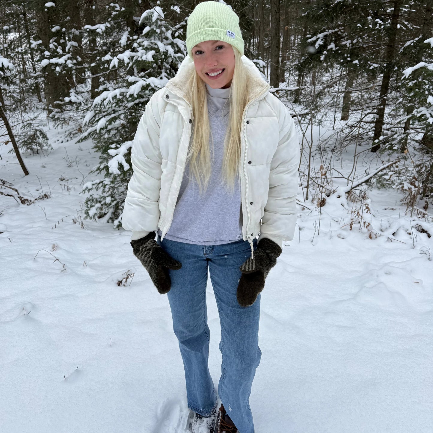 Lime Fisherman Beanie