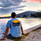 Light Blue Sunset Graphic T-Shirt