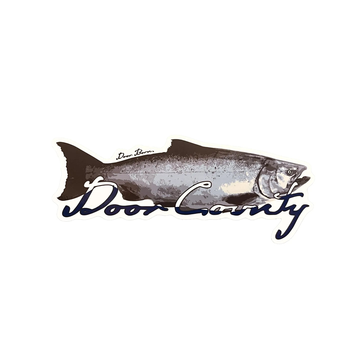 Salmon Door County Sticker